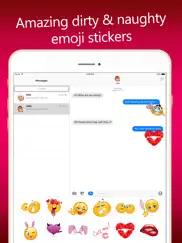 dirty emoji stickers for imessage iPad Captures Décran 1