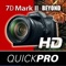 Advanced training for the Canon EOS 7D Mark II