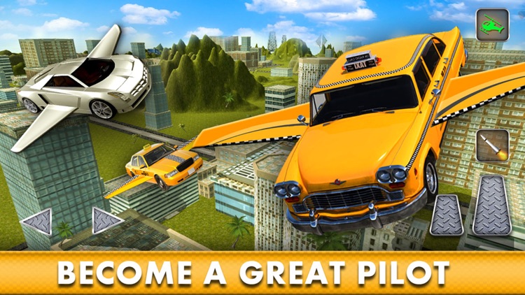 Flying Taxi Car Simulator 2016: Flight Duty Driver