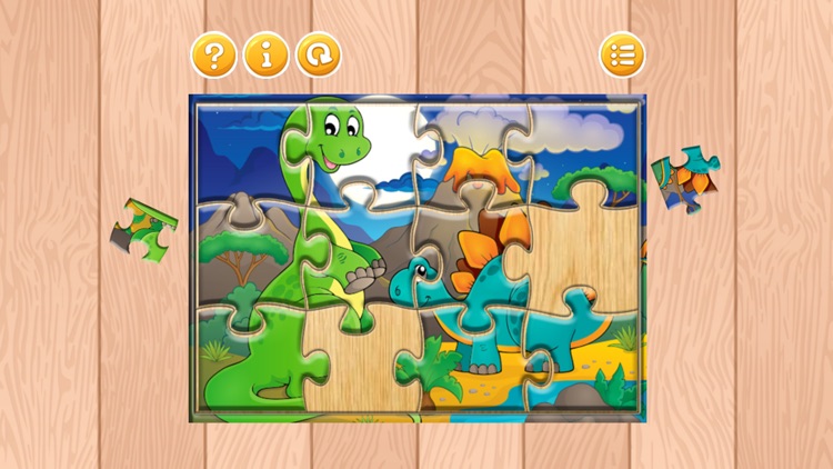 Cartoon Dino Dinosaur Puzzles Jigsaw Games