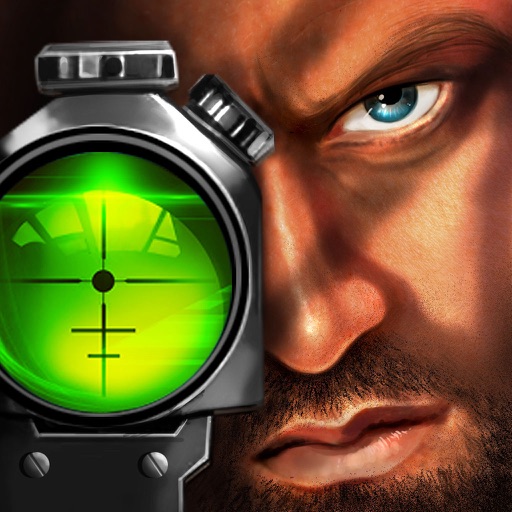 lone sniper-contract assassin shooter kill shot icon