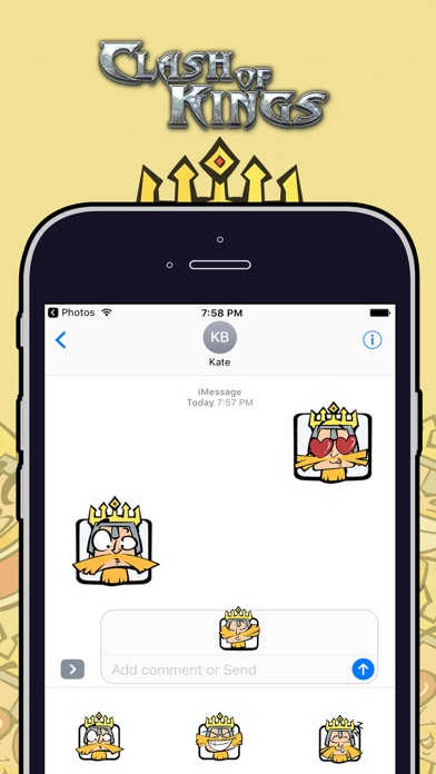 Screenshot #3 pour Clash of Kings Sticker Pack