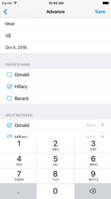 My Expenses - Split expenses with friends screenshot
