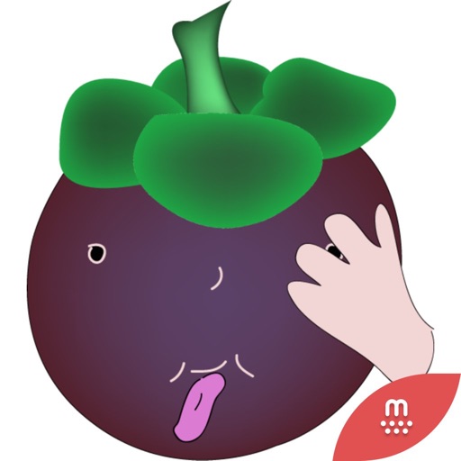 Cute Mangosteen stickers by Hang for iMessage