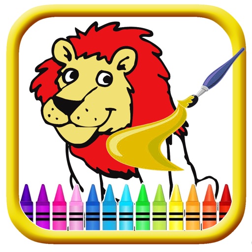 Draw Game Up Beauty Lion Coloring Book Free Game