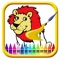 Draw Game Up Beauty Lion Coloring Book Free Game
