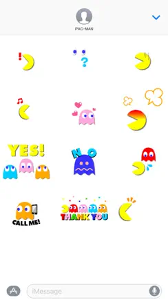 PAC-MAN Moving Stickers iPhone image 1