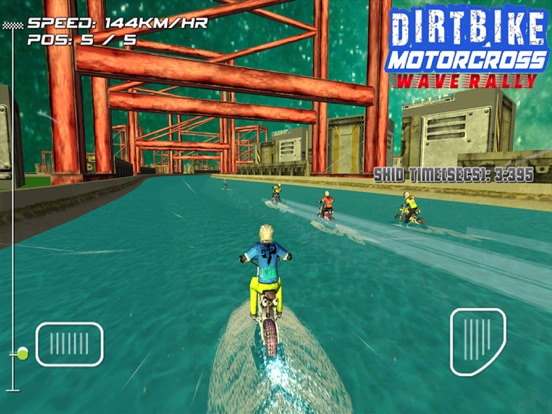 汚れ自転車モトクロス波のラリー - ジェットスキーレースゲームのおすすめ画像1