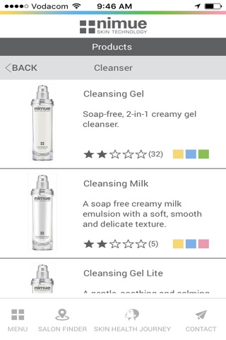 Nimue Skin Technology App screenshot 2