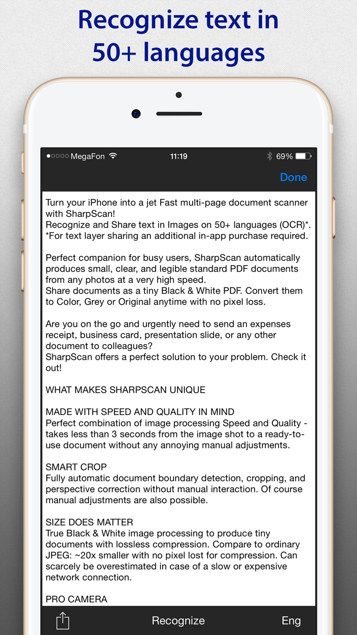 SharpScan Pro OCR PDF scanner