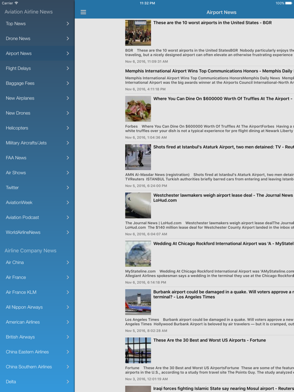 Aviation Airline News Free - Airplane & Drone News iPad screenshot 5 - News app