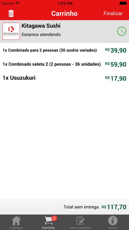 Kitagawa Sushi Restaurante e Temakeria screenshot-3