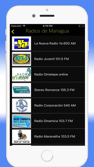 Screenshot #1 pour Radios Nicaragua - Emisoras de Radio en Vivo FM AM