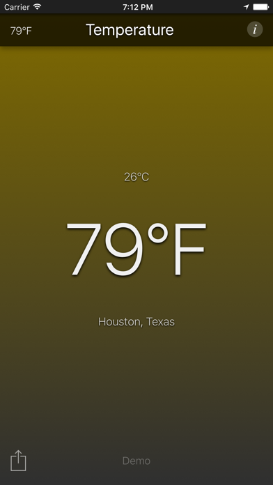 Temperature App Screenshot