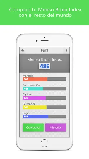 Captura de pantalla de Mensa Brain Training en iPhone 5