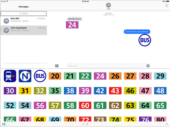 Screenshot #4 pour Bus Paris Stickers par Paris-ci la Sortie