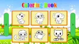 Game screenshot Baby Animal Cartoon Coloring book for kids apk