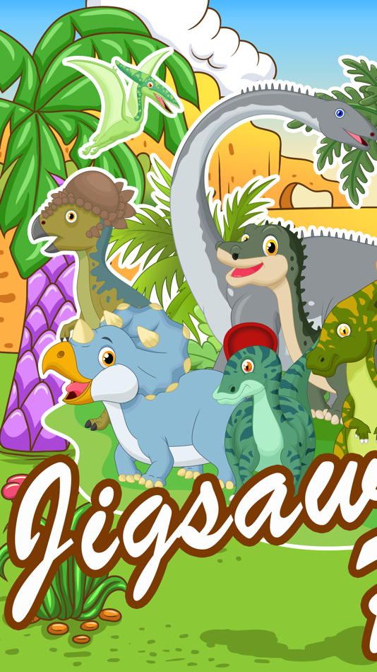 Dino jigsaw puzzles 2 to 7 year educational games - 1.0 - (iOS)