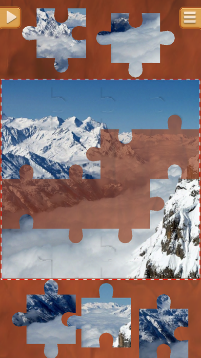 Snow Landscape Puzzle Game - Winter Jigsaw Puzzles iPhone screenshot
