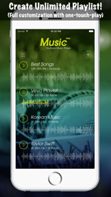 Music Pro Background Player for YouTube Video - Best YT Audio Converter and Song Playlist Editor screenshot