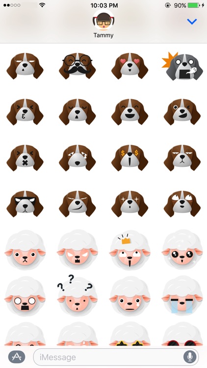 Fun Animals Sticker Pack with Emoji Faces screenshot-4