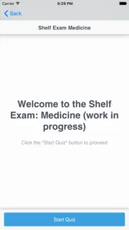 shelf exam: internal medicine iphone screenshot 1