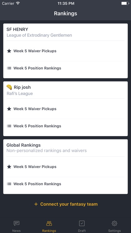BallHawk: Fantasy Football Companion
