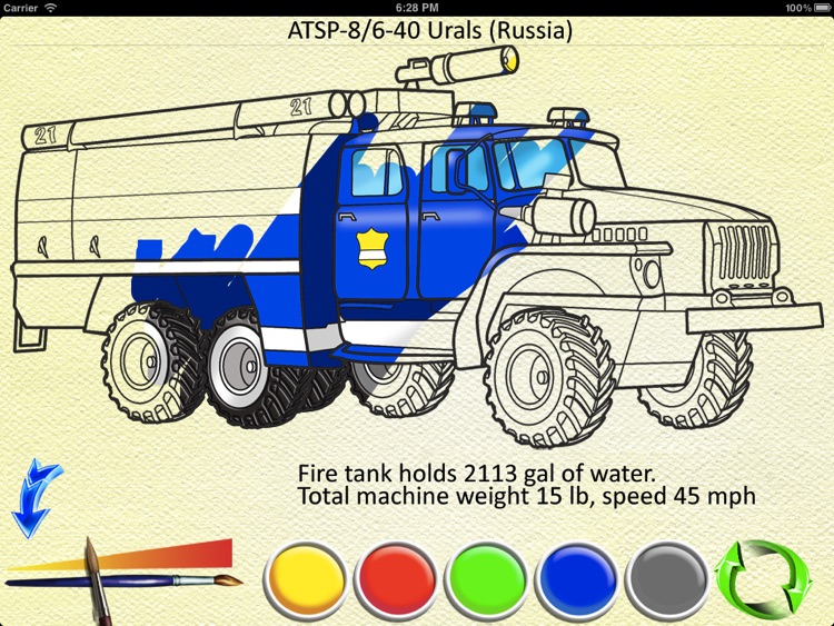 Fire Trucks - Coloring Book screenshot-3