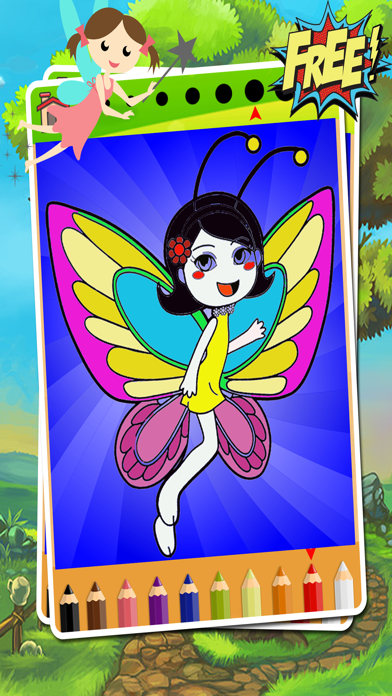 Screenshot #1 pour Ma fée Coloring Book - Fée jeu de coloriage
