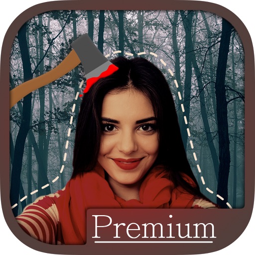 Cut paste Halloween photos - Premium icon