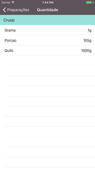 TMCA - Tabela de Medidas Caseiras de Alimentos Screenshot