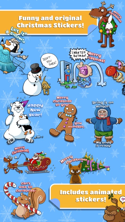 Grumpy Christmas Stickers