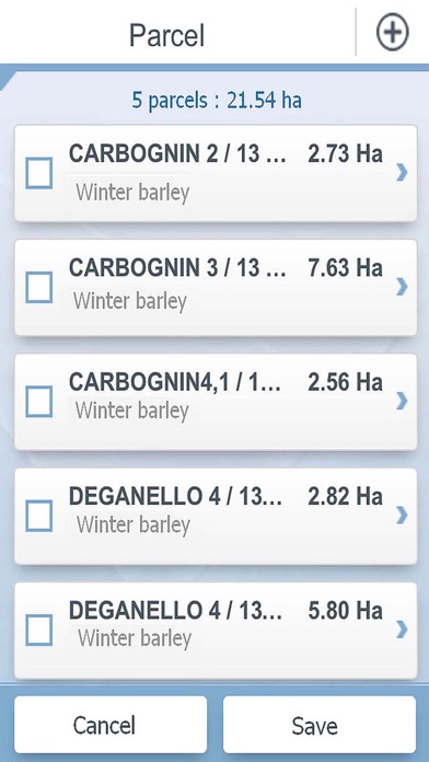 Field management app screenshot 2