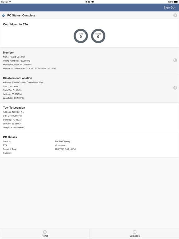 NSD Dispatch Center Driver iPad screenshot 2 - Travel app