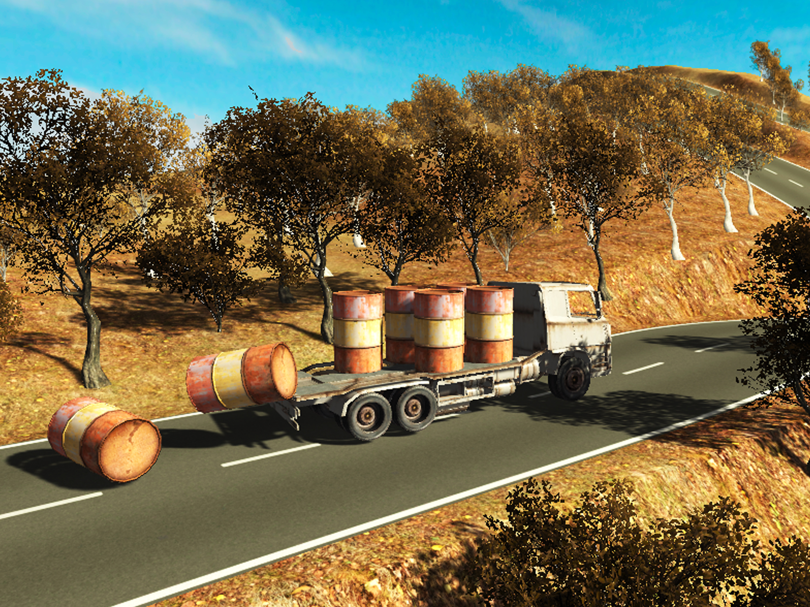Desert Cargo Trailer Transporter Truck