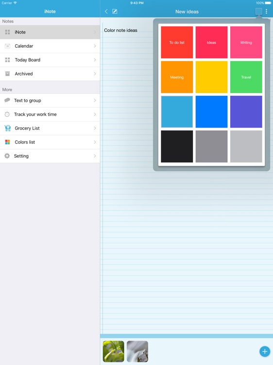 iNote HD - Sticky Note by Color screenshot-3