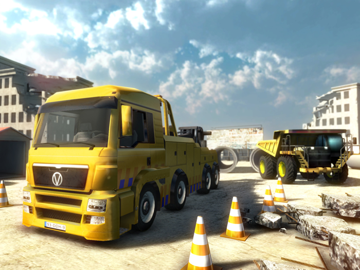 Construction Crane Parking - Driving Simulator