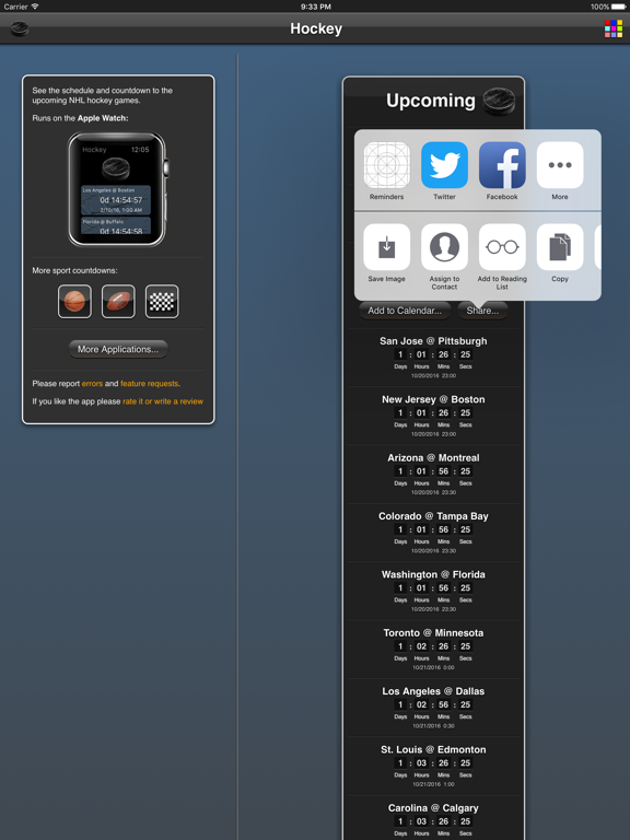Hockey Games iPad screenshot 4 - Sports app