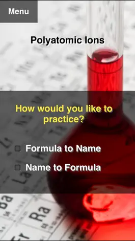 Game screenshot Chemistry Formula Practice apk