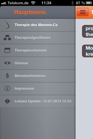 Therapieleitfaden zum Mamma-CA screenshot 2