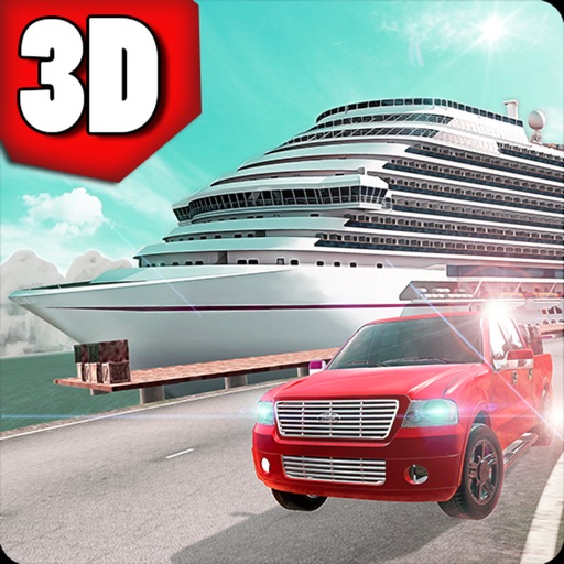 3D Cargo Ship Car Transporter Simulator Games