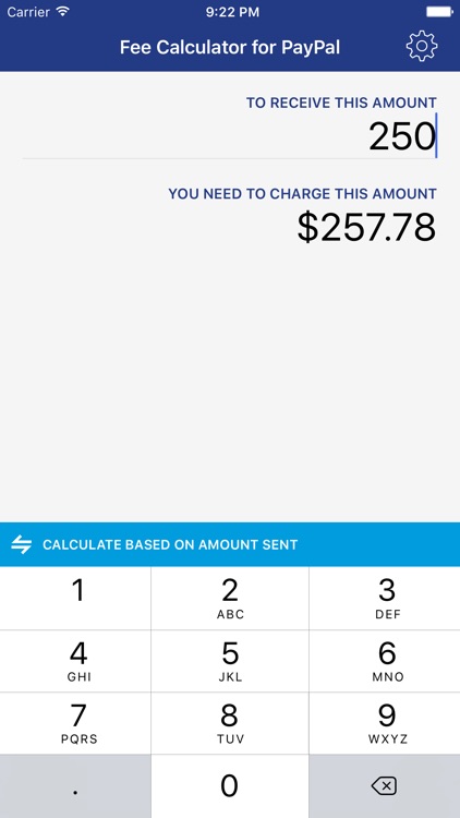Fee Calculator for PayPal