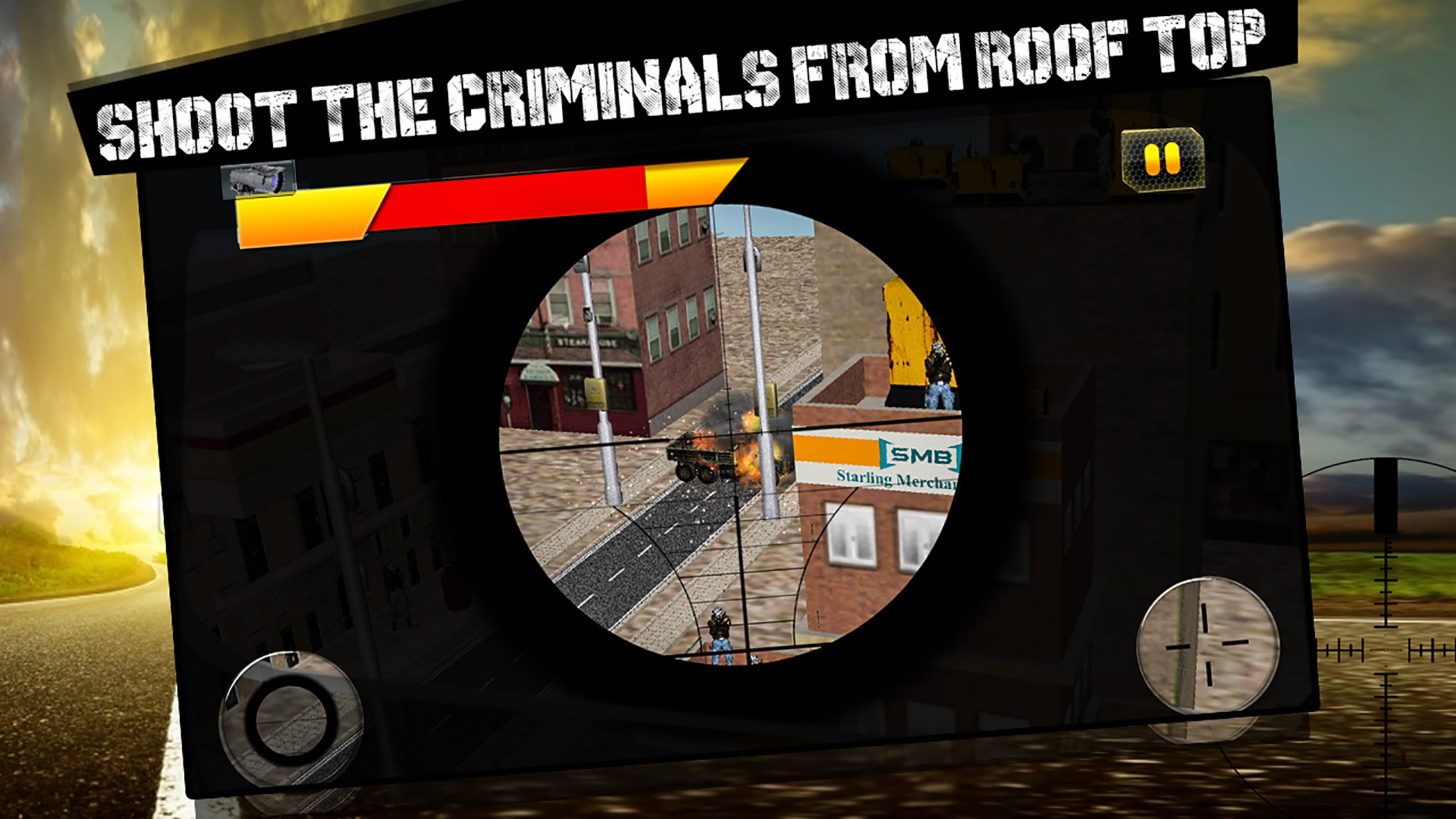 Elite Sniper Shooters 2-Eliminate Bank Robber Nest