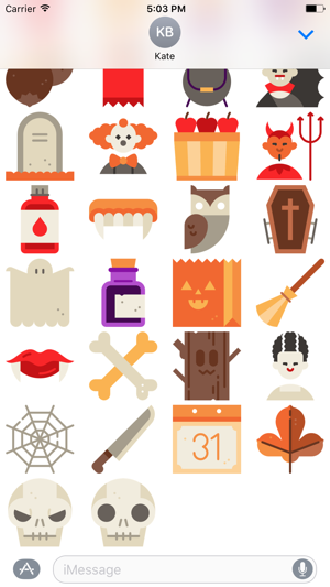 Halloween : Stickers for iMessage(圖3)-速報App