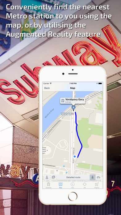 Moscow Metro Guide and Route Planner Screenshot
