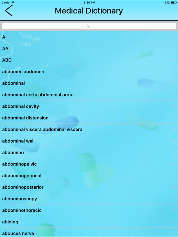 Screenshot #6 pour Medical Dictionary: Free & Offline