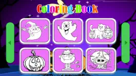 Game screenshot Preschool Halloween Coloring page apk
