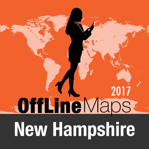 New Hampshire Offline Map and Travel Trip Guide Icon