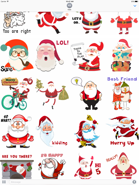 Screenshot #4 pour Santa Stickers - Santa Claus Stickers for iMessage