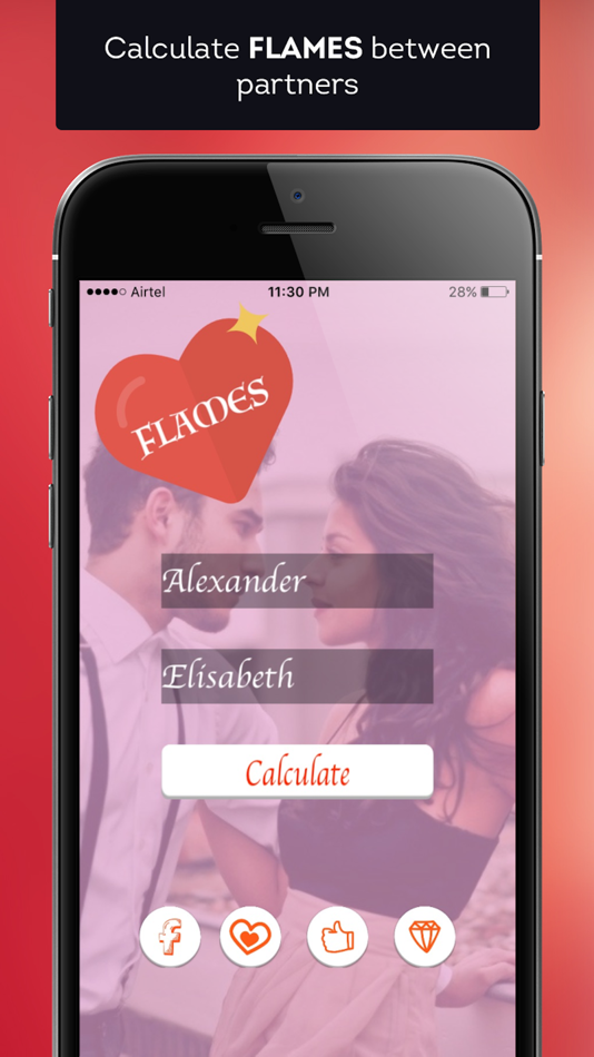 FLAMES Calculator - Love Meter - 1.0.2 - (iOS)